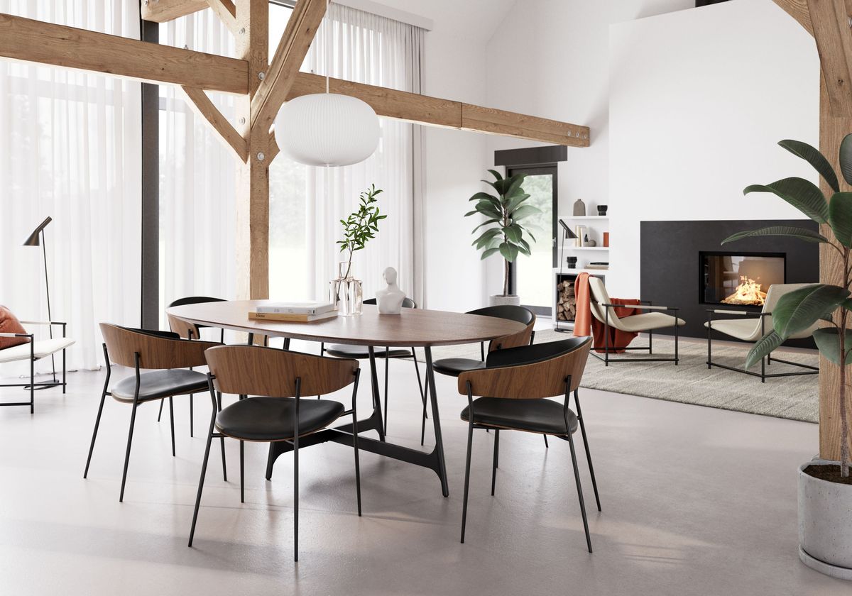 Crib Spisestol  i kunstskinn